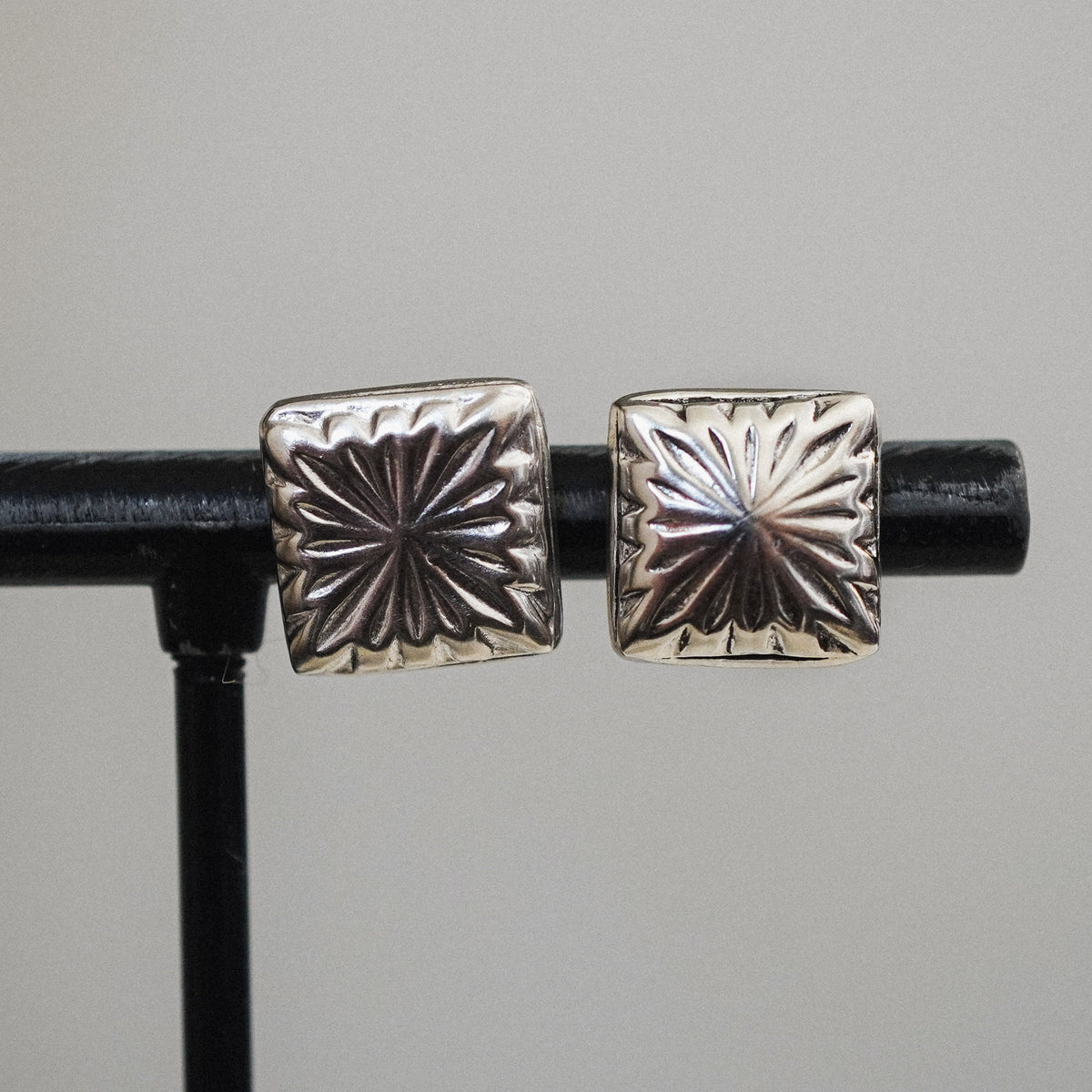 Diamond Stamped Studs