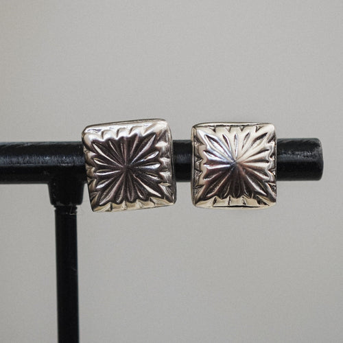 Diamond Stamped Studs