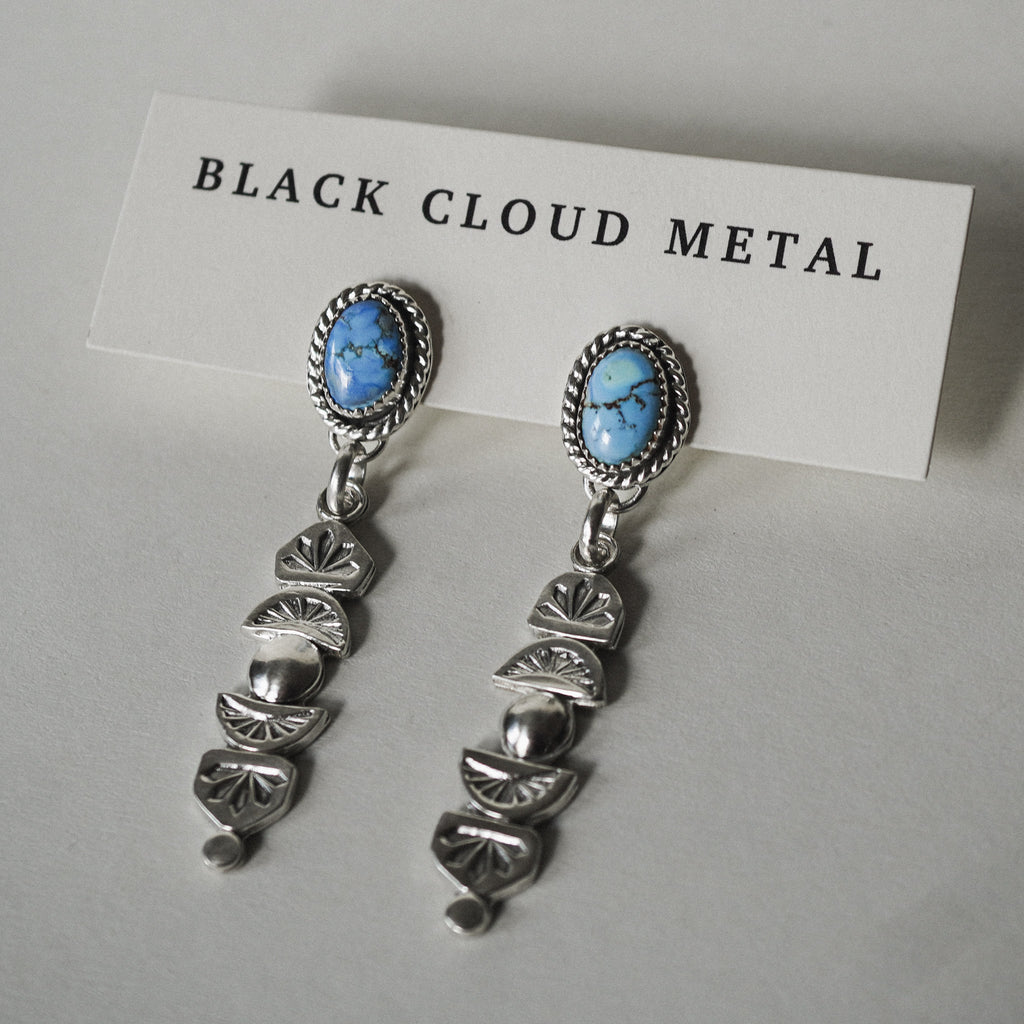 Golden Hill Turquoise Drop Earrings