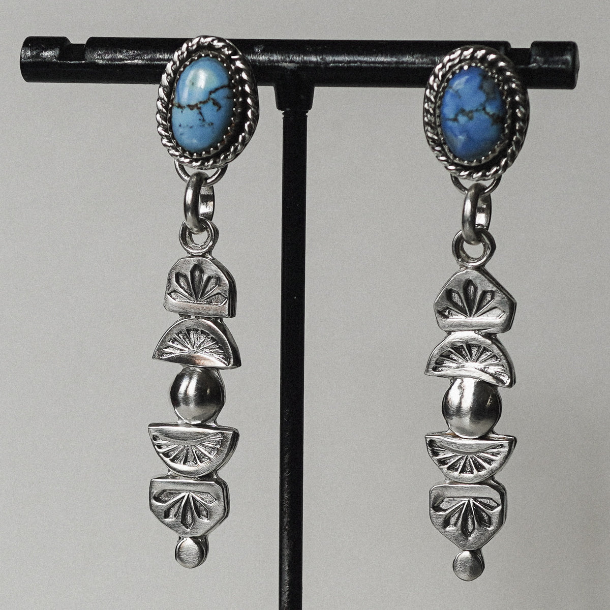 Golden Hill Turquoise Drop Earrings