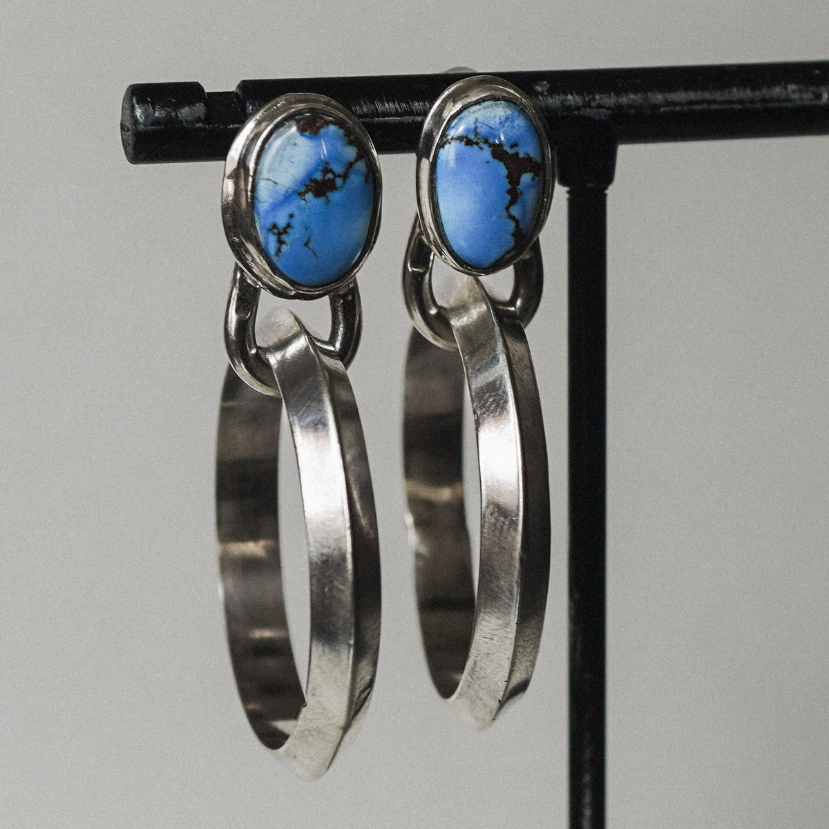 Golden Hill Turquoise Chunky Hoops