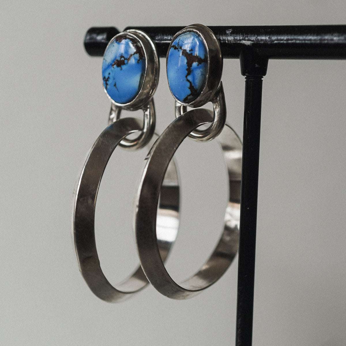 Golden Hill Turquoise Chunky Hoops