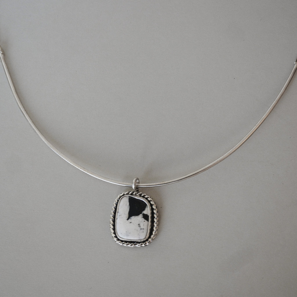 White Buffalo Collar Necklace