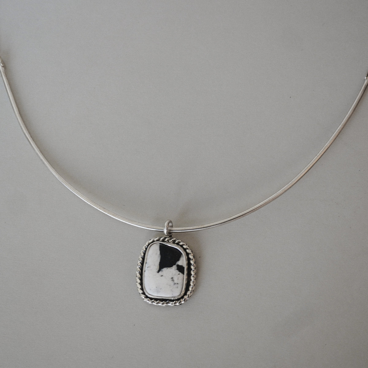 White Buffalo Collar Necklace