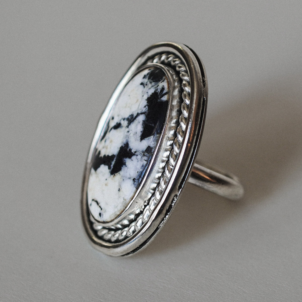 White Buffalo Statement Ring