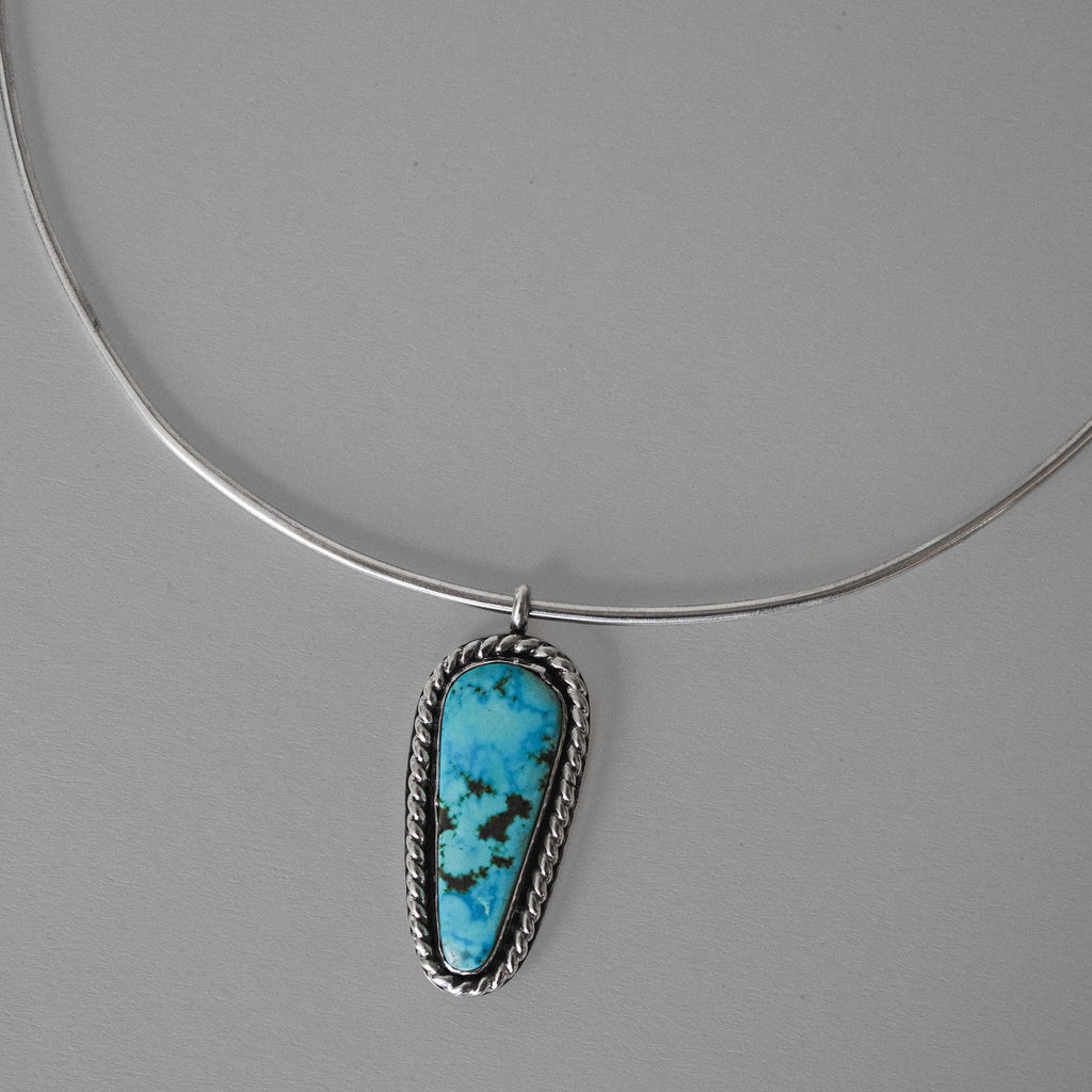 Kingman Turquoise Collar Necklace